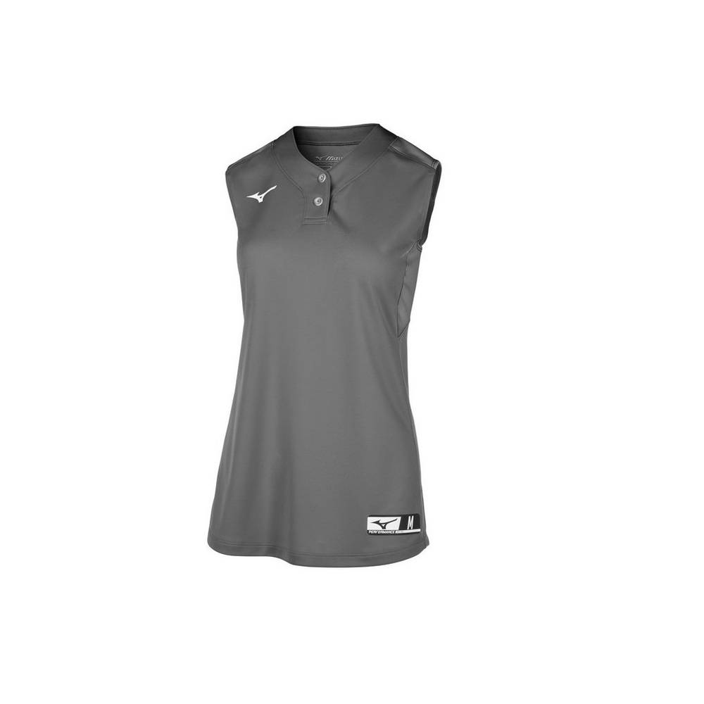 Damske Dresy Mizuno Aerolite 2-Button Sleeveless Softball Siva Vypredaj UBMR97613